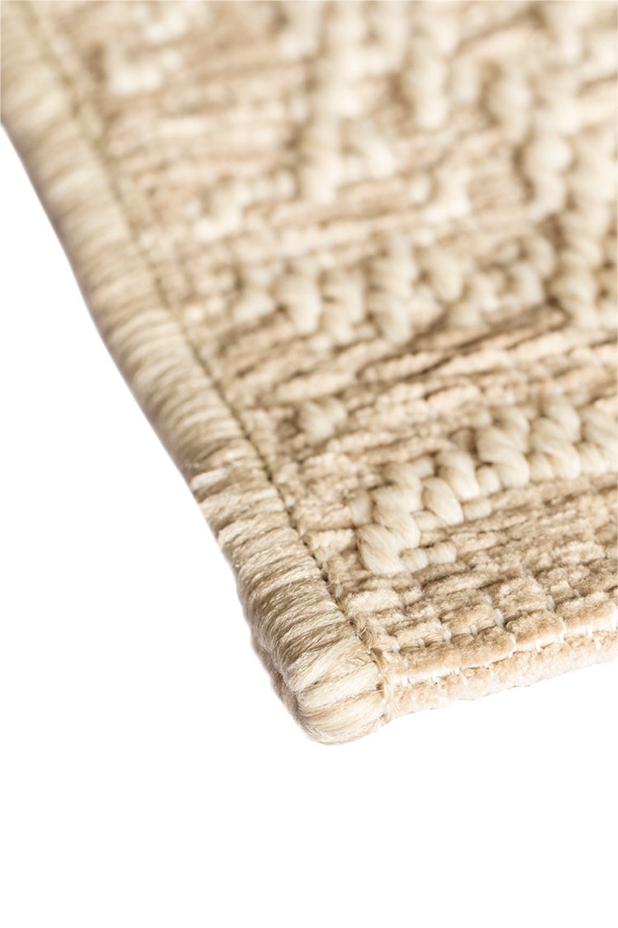 Velvet Wool-Sand Rug 7766 Close Up
