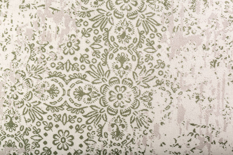 Viscose Silver-Green Rug 1883-093 Front