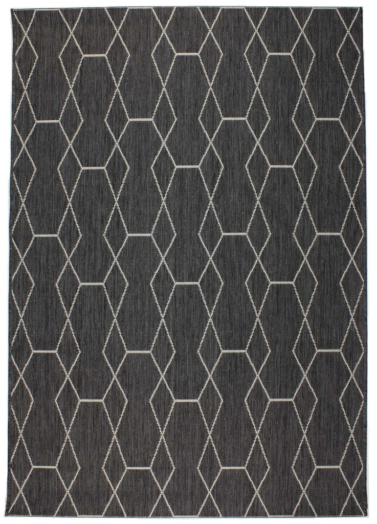 Lineo Anthracite Silver Rug