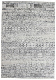 Viscose White-Dark Grey Rug